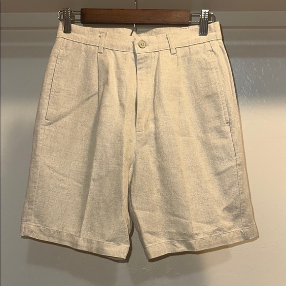 Dockers Other - Dockers Cream Flat Front Shorts Tailored Casual Style
